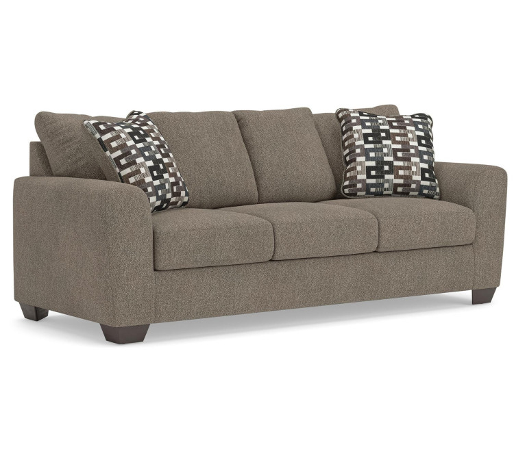Triston-Peaks Sofa - Suede