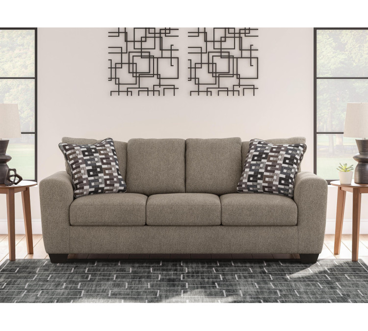 Triston-Peaks Sofa - Suede
