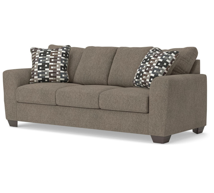 Triston-Peaks Sofa - Suede