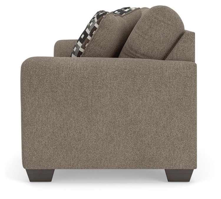 Triston-Peaks Sofa - Suede