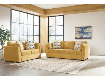 Keerwick Sofa and Loveseat - Sunflower