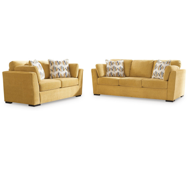 Keerwick Sofa and Loveseat - Sunflower