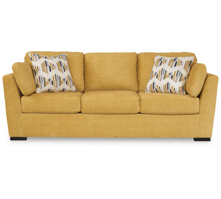 Keerwick Sofa, Loveseat, Chair and Ottoman - Sunflower