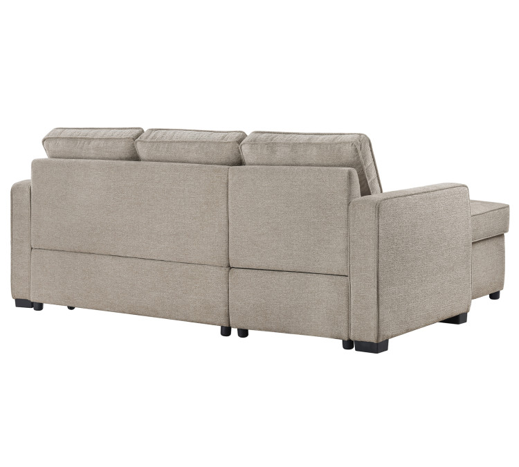 Noah Flippable, Convertible Storage Sleeper Chofa - Tan