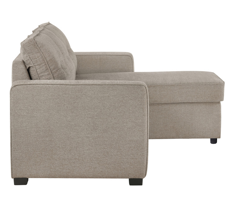 Noah Flippable, Convertible Storage Sleeper Chofa - Tan