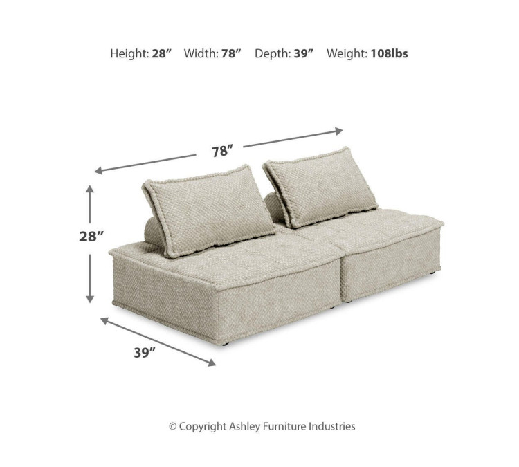Bales 2-Piece Modular Seating - Taupe