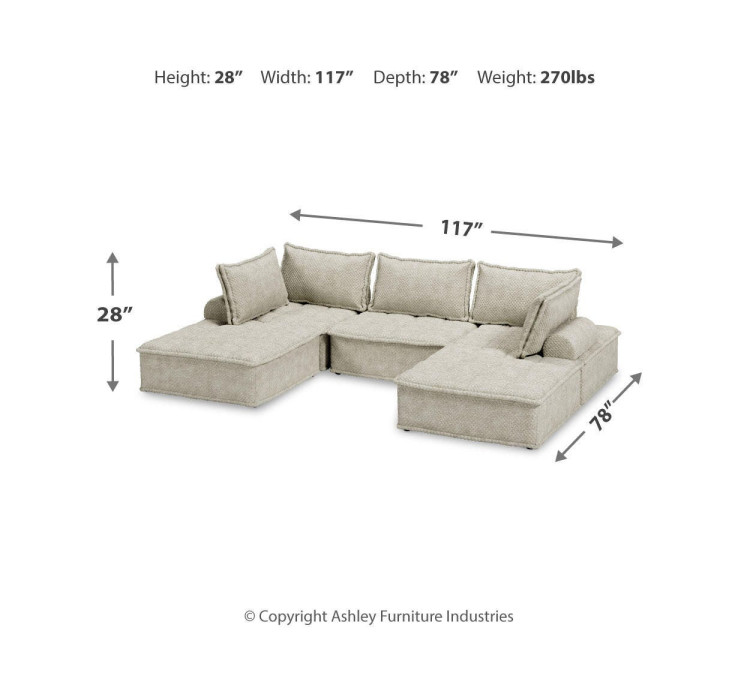 Bales 5-Piece Modular Seating - Taupe