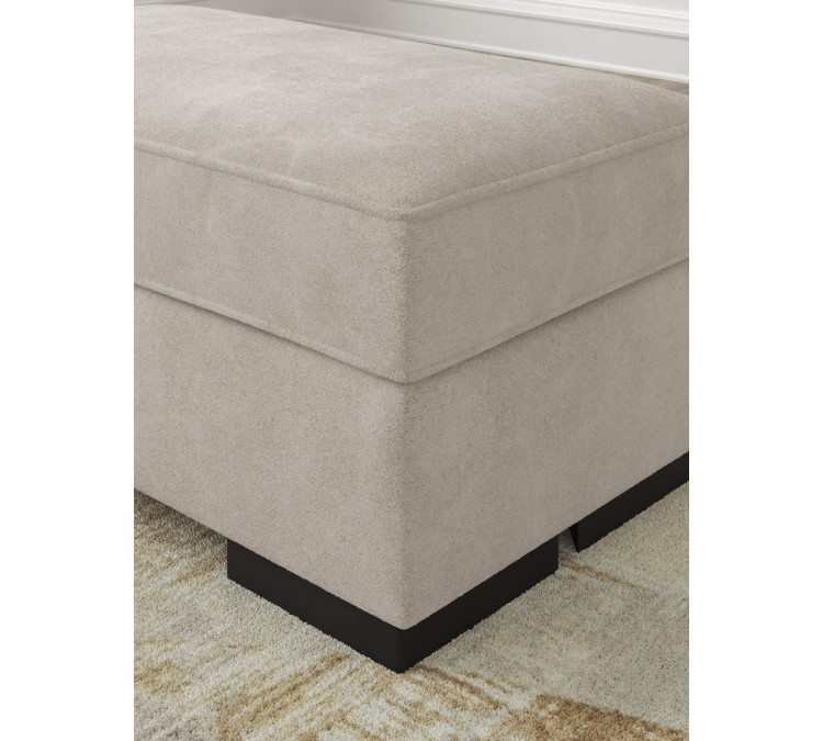 High Profile Chair and Ottoman - Taupe