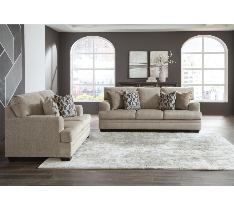 Stonemeade Sofa and Loveseat - Taupe