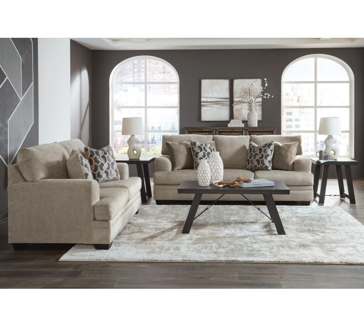 Stonemeade Sofa and Loveseat - Taupe