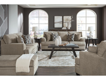 Stonemeade Sofa, Loveseat, Chair and Ottoman - Taupe