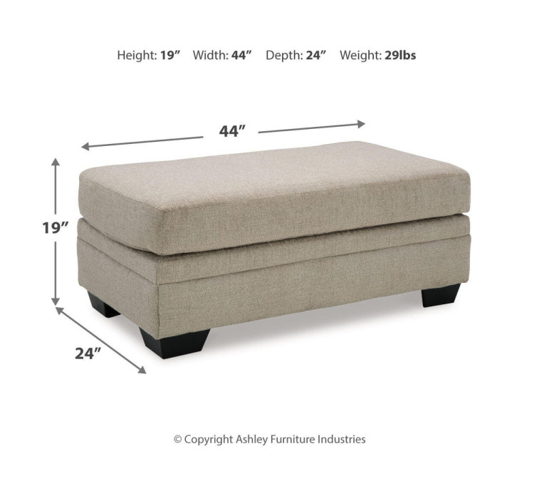 Stonemeade Sofa, Loveseat, Chair and Ottoman - Taupe