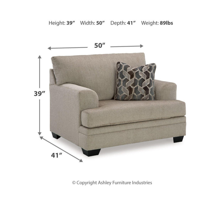 Stonemeade Sofa, Loveseat, Chair and Ottoman - Taupe