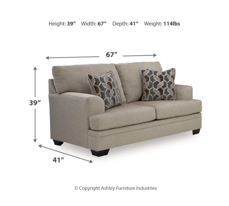 Stonemeade Sofa, Loveseat, Chair and Ottoman - Taupe