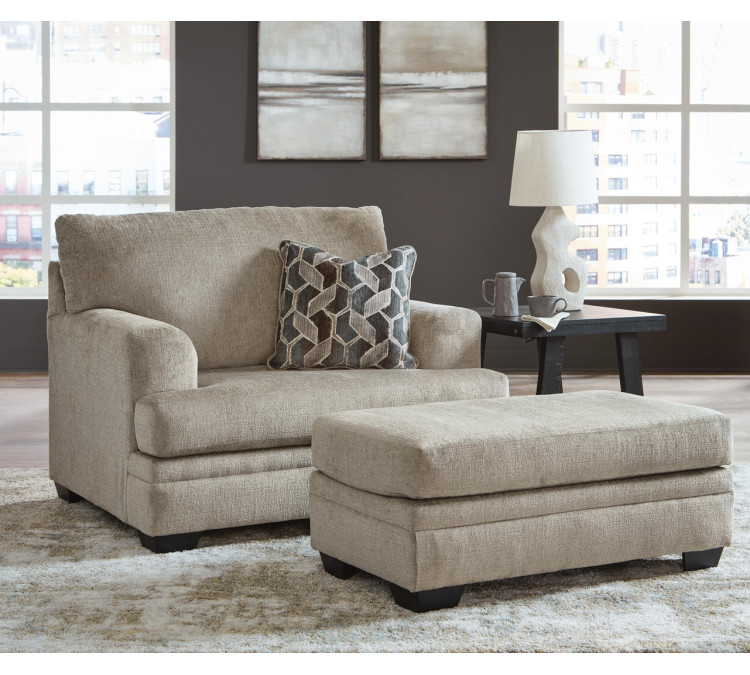 Stonemeade Sofa, Loveseat, Chair and Ottoman - Taupe