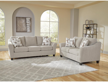 Willarae Sofa and Loveseat - Taupe