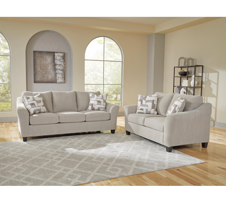 Willarae Sofa and Loveseat - Taupe