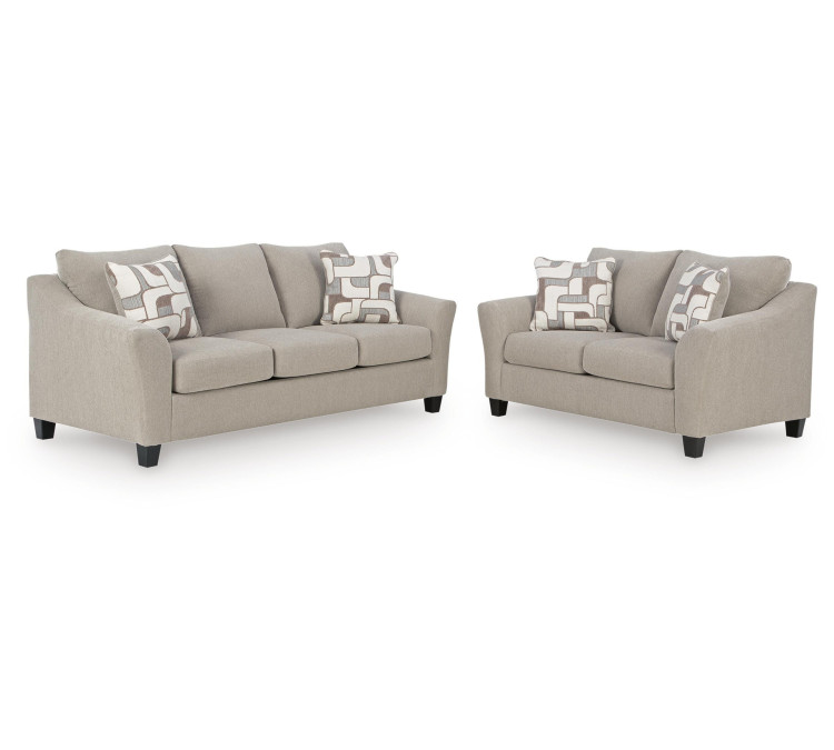 Willarae Sofa and Loveseat - Taupe