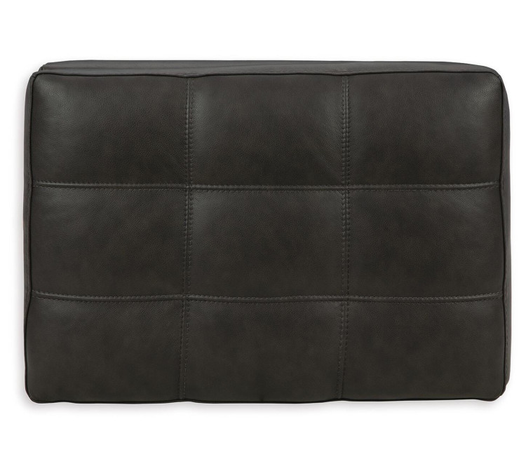 Luigi Chair and Ottoman - Thunder