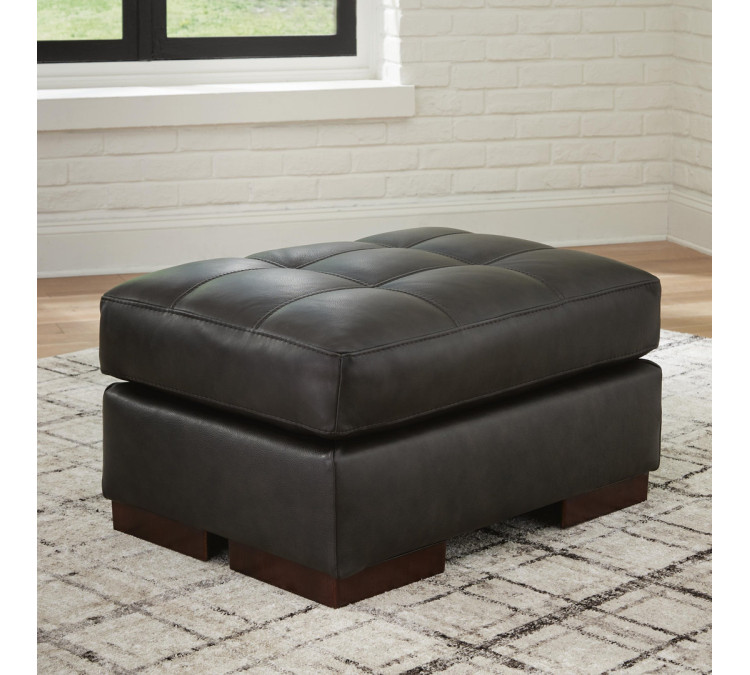 Luigi Chair and Ottoman - Thunder
