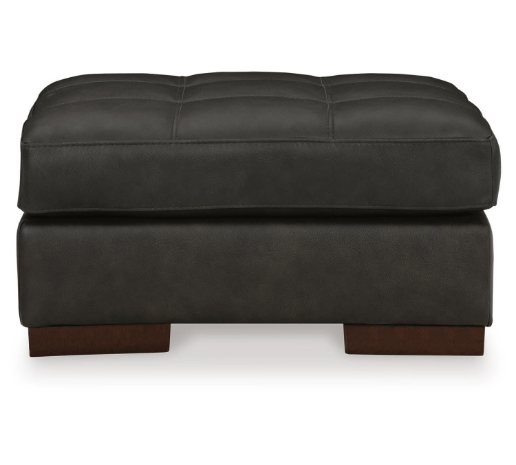 Luigi Chair and Ottoman - Thunder