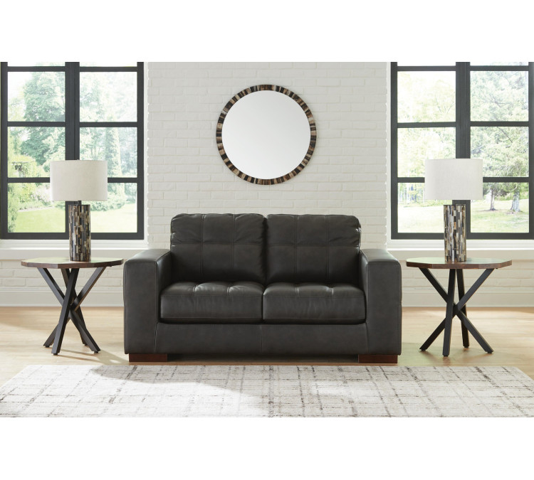 Luigi Sofa, Loveseat, Chair and Ottoman - Thunder