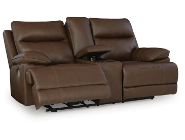 VonRyan Power Reclining Loveseat - Tobacco