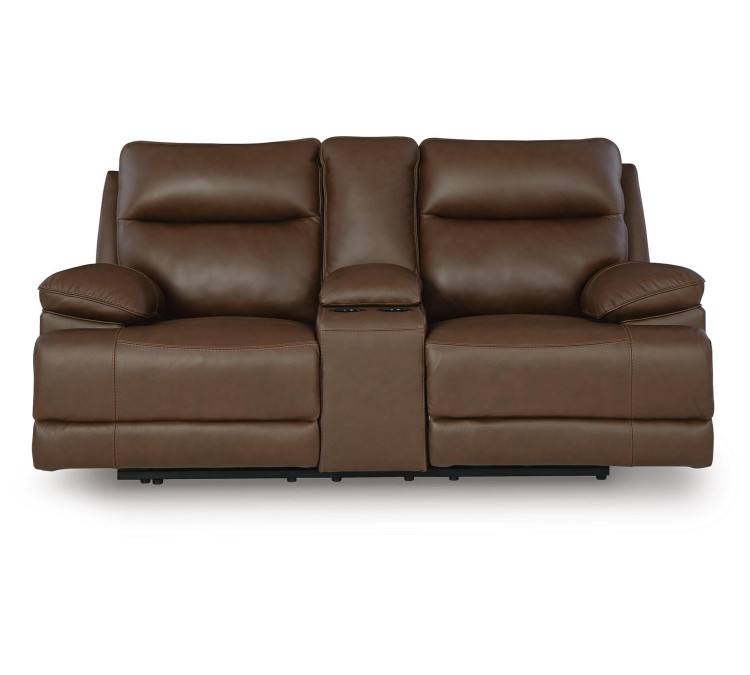 VonRyan Power Reclining Loveseat - Tobacco