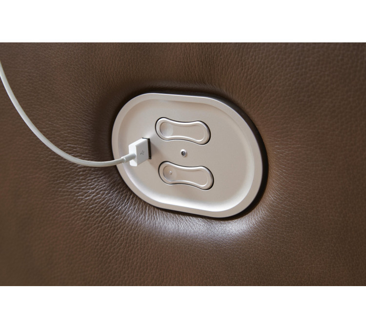 VonRyan Power Reclining Loveseat - Tobacco