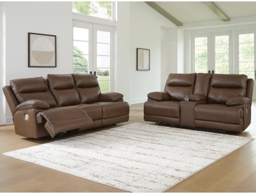 VonRyan Sofa and Loveseat - Tobacco