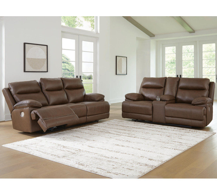 VonRyan Sofa and Loveseat - Tobacco