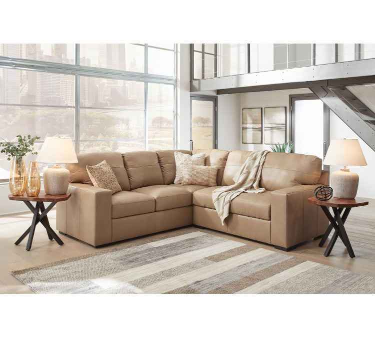 Bandon 2-Piece Sectional - Toffee