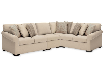 LadyMae 4-Piece Sectional - Twill