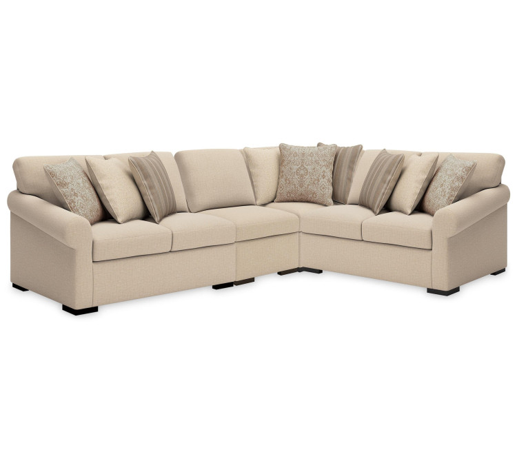 LadyMae 4-Piece Sectional - Twill
