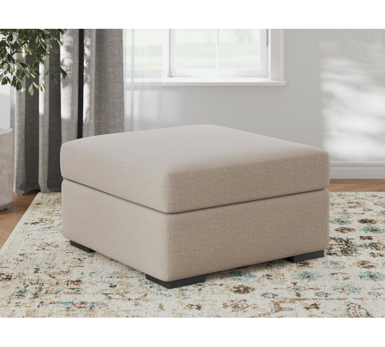 LadyMae Oversized Accent Ottoman - Twill