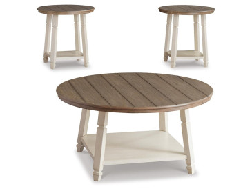 Bolanbrook Table (Set of 3) - Two-tone