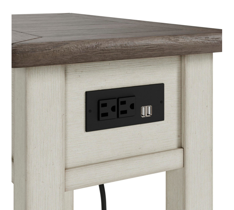 Bolanburg Chairside End Table - Two-tone