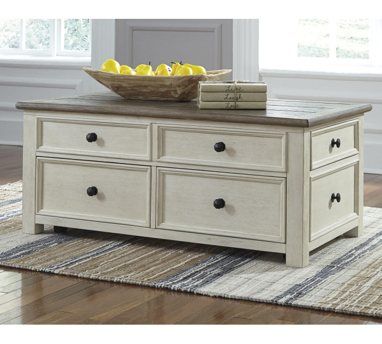 Bolanburg Coffee Table with Lift Top - Two-tone