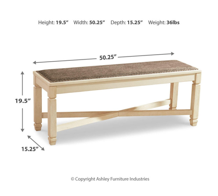Bolanburg Dining Bench - Two-tone