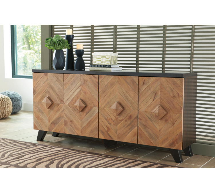 Robin Ridge Accent Cabinet - Two-tone Brown