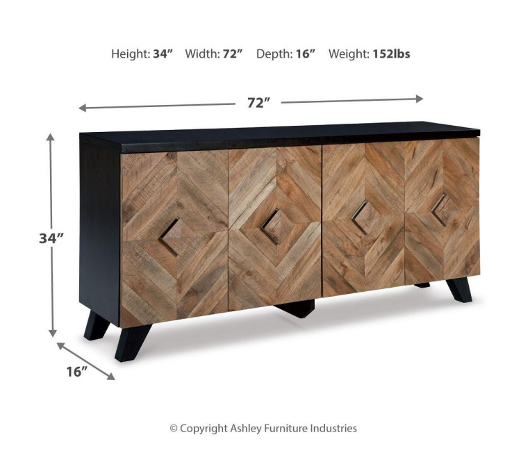 Robin Ridge Accent Cabinet - Two-tone Brown