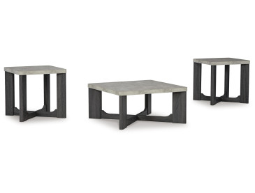 Sharstorm Table (Set of 3) - Two-tone Gray