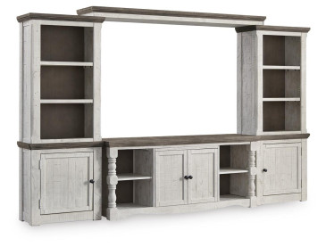 Havalance 4-Piece Entertainment Center - Two-tone