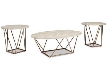Tarica Table (Set of 3) - Two-tone