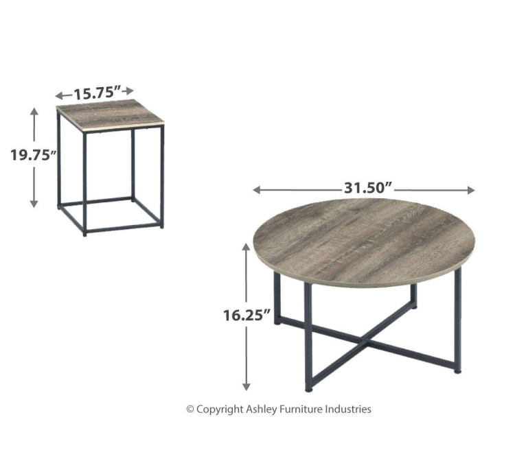 Wadeworth Table (Set of 3) - Two-tone