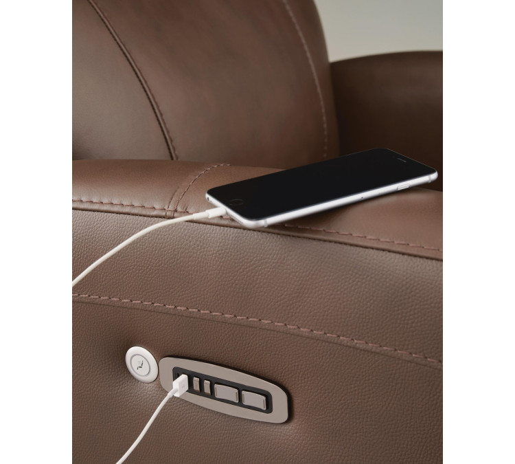 Bosara Power AutoGlide Recliner with Audio System - Umber