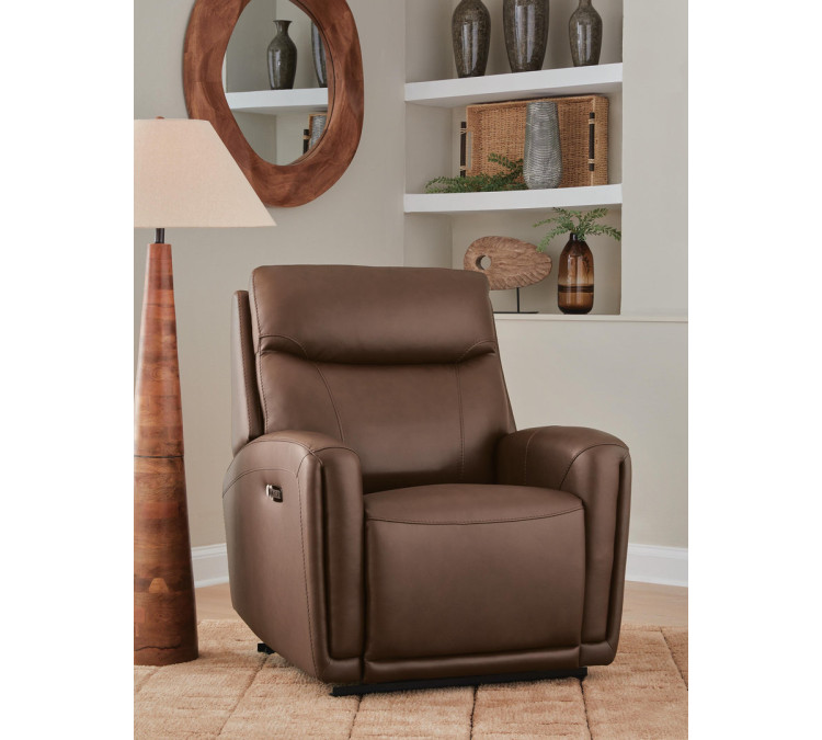 Bosara Power AutoGlide Recliner with Audio System - Umber