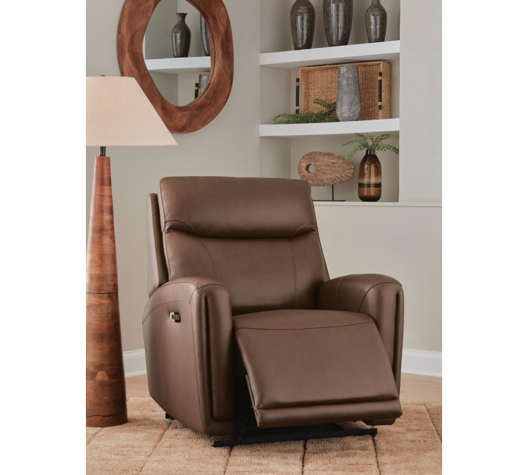 Bosara Power AutoGlide Recliner with Audio System - Umber