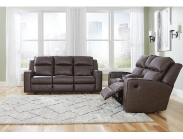Lavenhorne Sofa and Loveseat - Umber