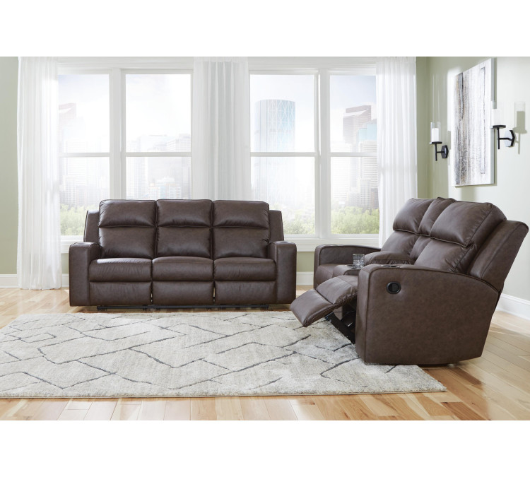 Lavenhorne Sofa and Loveseat - Umber